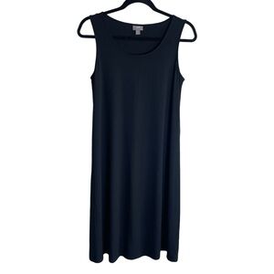 J. Jill Sleeveless Knee Length Stretch Dress Solid Black Women’s Small